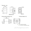 Transformador de pulso de potência EP10 para o sistema de bateria do automóvel